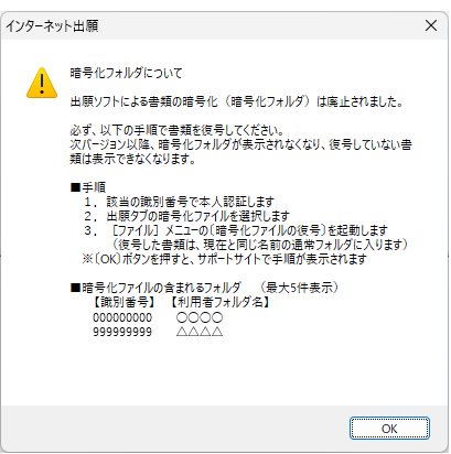 暗号化フォルダについて